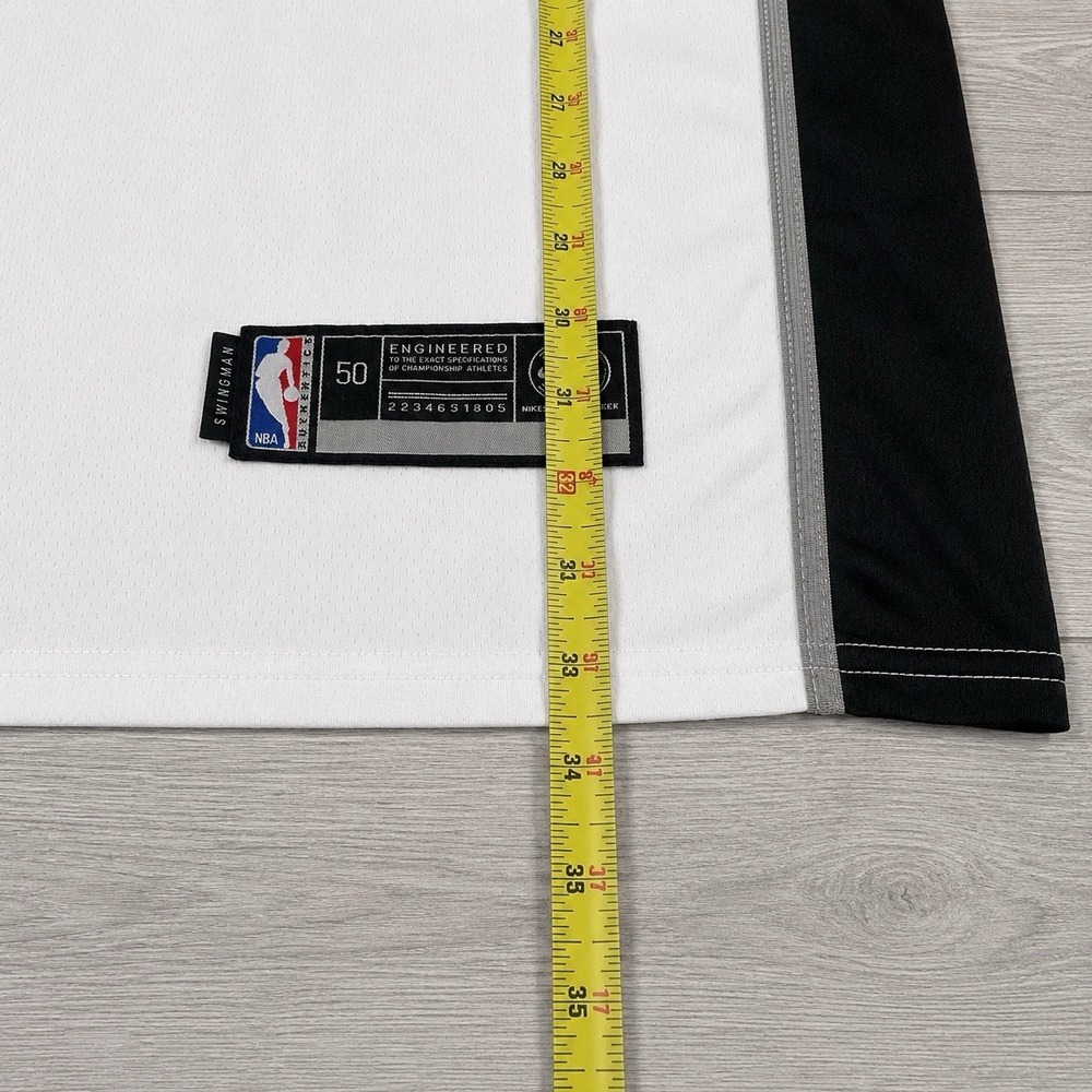 NWT Nike San Antonio Spurs Victor Wembanyama #1 White NBA Swingman Jersey L /50 - Picture 6 of 6